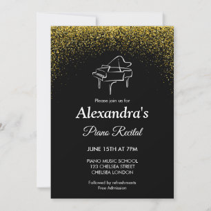 Pianorecital Konsert Klassisk Musik Inbjudningar