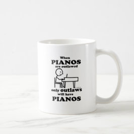 Pianos Outlawed Kaffemugg