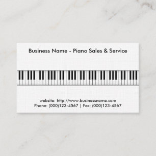PianoSalevisitkort: Pianot 3D modellerar Visitkort