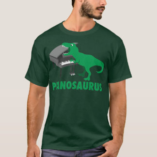 Pianosaurus Piano Art Dinosaur Percussion Music Fu T Shirt