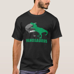 Pianosaurus Piano Dinosaur Percussion Music Funny T Shirt