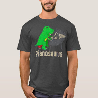 Pianosaurus Piano Dinosaur Percussion Music T Shirt