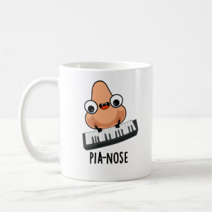 Pianose Funny Piano Nose Pun Kaffemugg