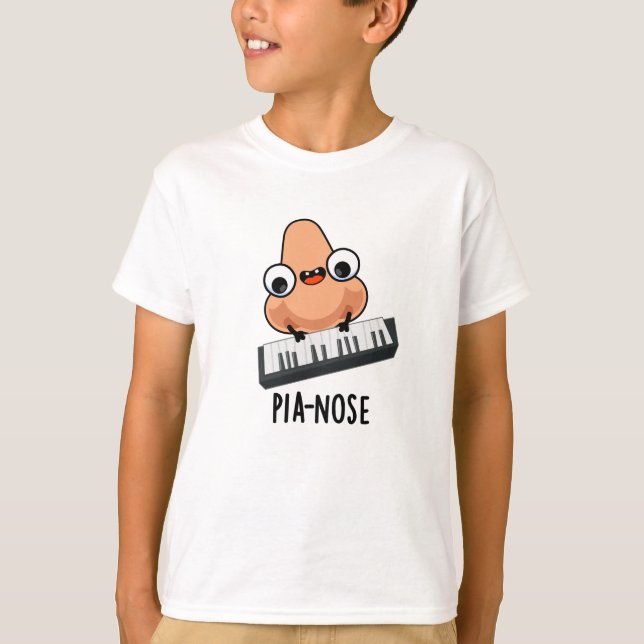 Pianose Funny Piano Nose Pun T Shirt (Framsida)