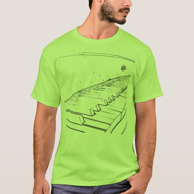 Pianoskjorta T Shirt (Framsida)