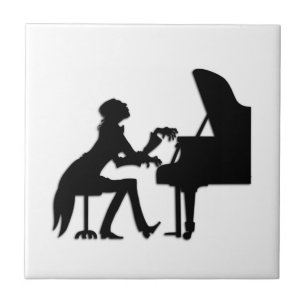 Pianospelare Kakelplatta