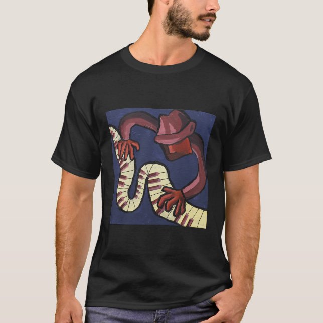 Pianospelare T Shirt (Framsida)