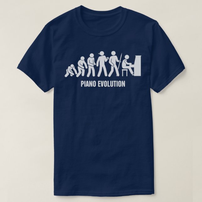 Pianospelarens utveckling t shirt (Design framsida)
