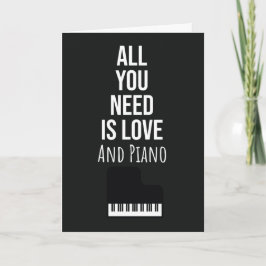 Pianospelarkort Pianist Musiker Keyboard Kort