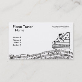 Pianostämmarevisitkort Visitkort