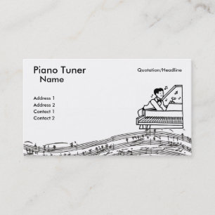 Pianostämmarevisitkort Visitkort
