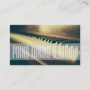 Pianostämning & reparation Musiklärare Företag Visitkort
