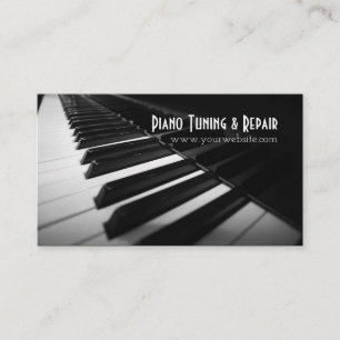 Pianostämning & reparation Musiklärare Företag Visitkort