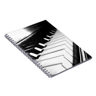Pianot stämm anteckningsboken anteckningsbok med spiral