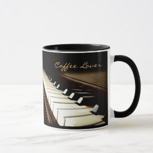 PIANOT STÄMM Musik-Älskare som dricker muggen Mugg