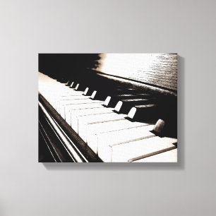 Pianotangent Makro Inramad Canvas