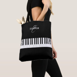 Pianotangent Musikinstrument Monogrammerad Tygkasse