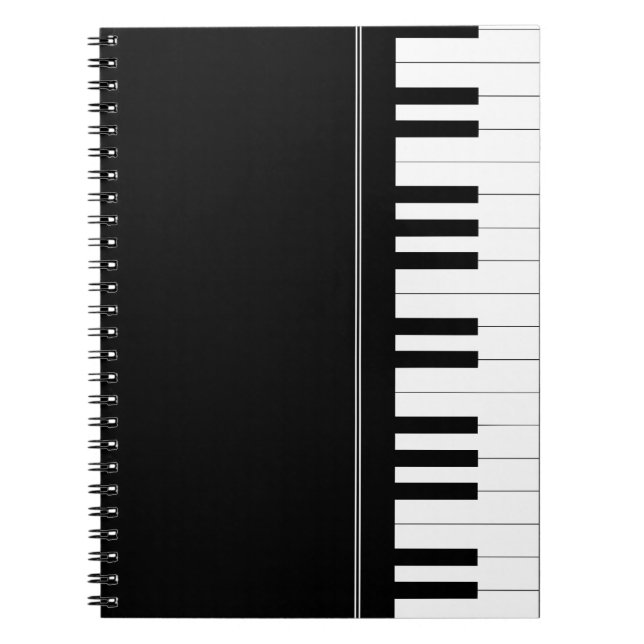 Pianotangentbord Anteckningsbok (Framsidan)