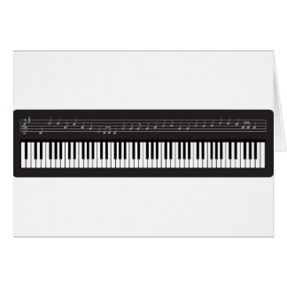 Pianotangentbord Hälsningskort