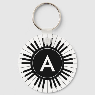 Pianotangentbord Keychain Nyckelring