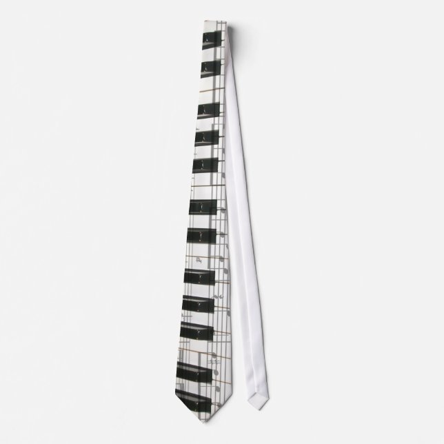 Pianotangentbord och musik noter slips (Framsida)