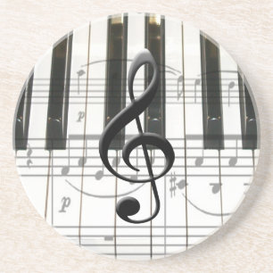 Pianotangentbord och musik noter underlägg