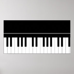 Pianotangentbord Poster
