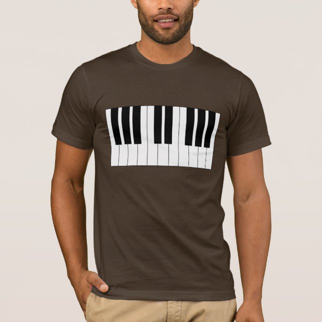 Pianotangentbord T-shirt (Framsida)