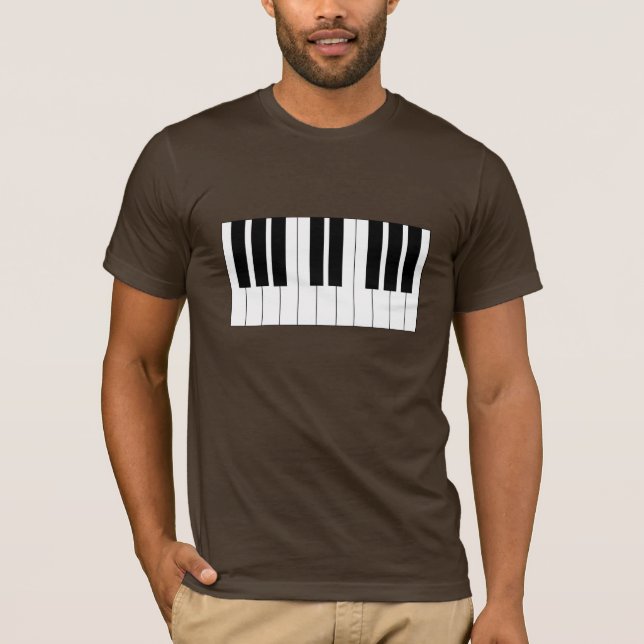 Pianotangentbord Tee Shirt (Framsida)
