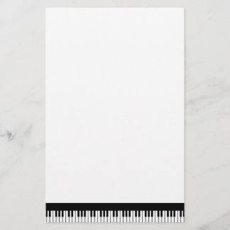 Pianotangentbordbrevpapper Brevpapper