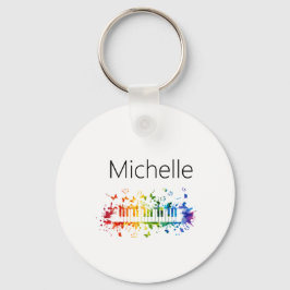 Pianotangentbricka för barn, pianist eller lärare nyckelring