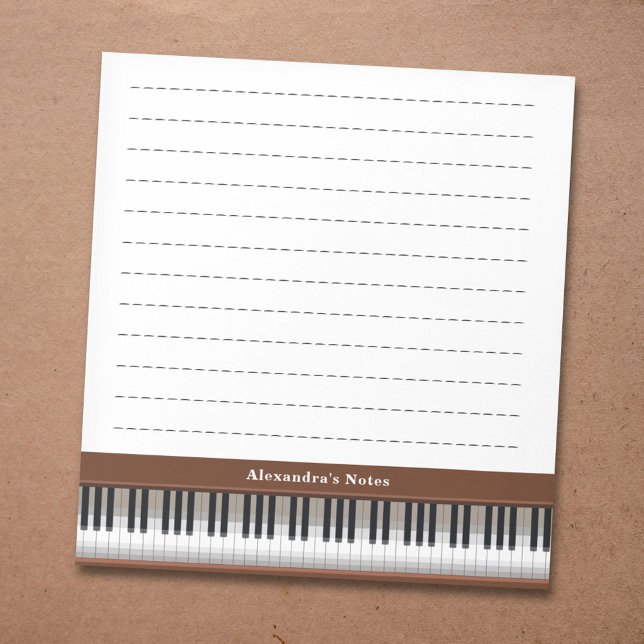 Pianotangenter Anteckningsblock (Piano Keys Notepad)