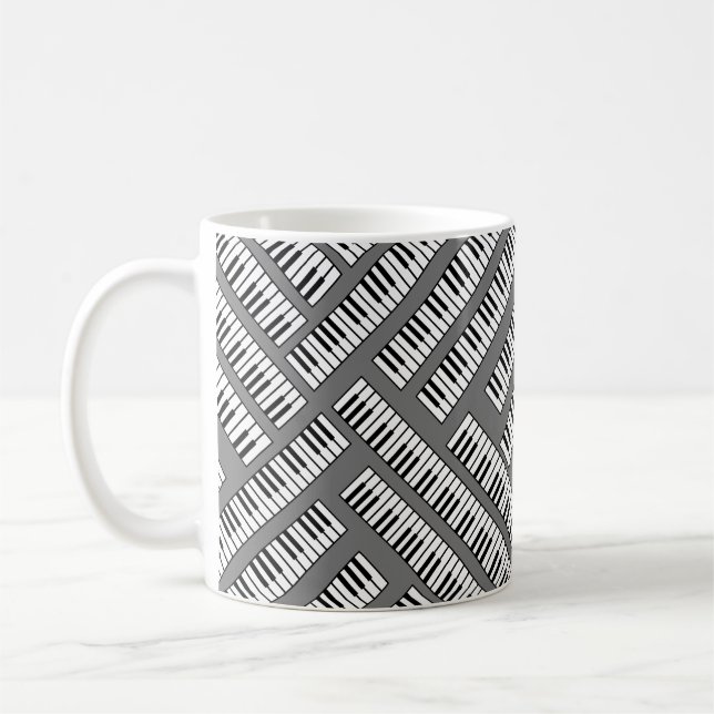 Pianotangenter  kaffemugg (Vänster)