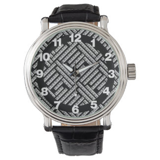 Pianotangentmönster Armbandsur