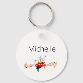 Pianotangentnyckelring för barn, pianist eller lär nyckelring