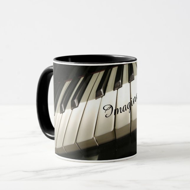 Pianotangentskaffe kopp (Framsida vänster)