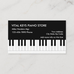 Pianotema Visitkort
