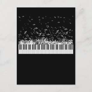 Pianotoner Instrument Musiker Pianist Vykort