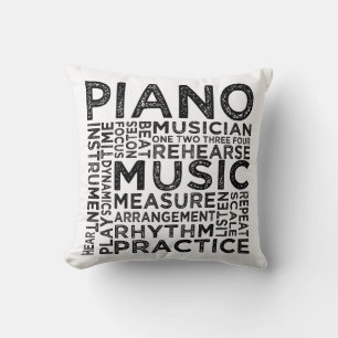 Pianotypografi Kudde