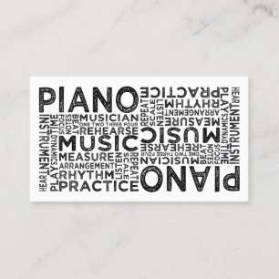 Pianotypografi Visitkort