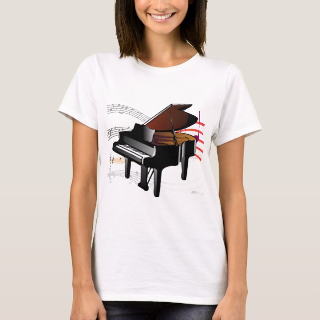 Pianoutslagsplatsskjorta Tee (Framsida)