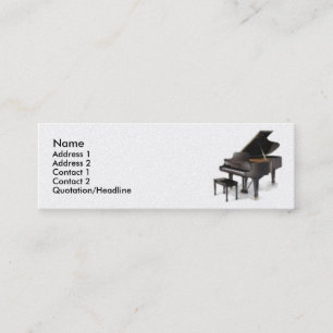 Pianovisitkort Mini Visitkort