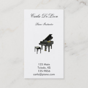 Pianovisitkort Visitkort