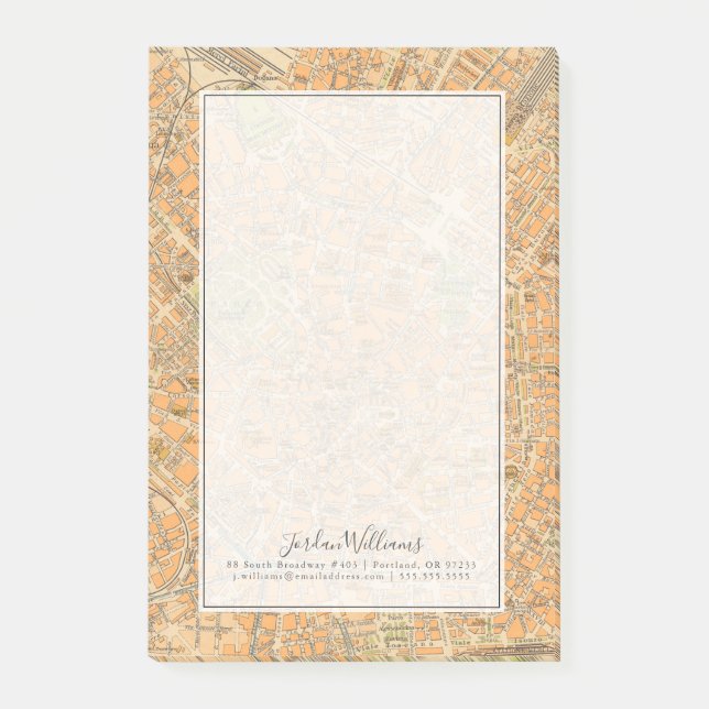 Pianta di Milano - karta av Milan, italien Post-it Block (Framsida)