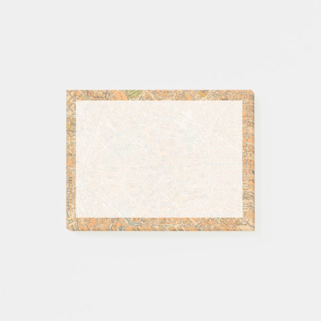 Pianta di Milano - karta av Milan, italien Post-it Block (Framsida)