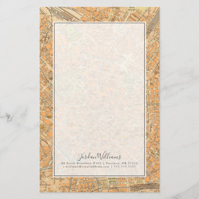 Pianta di Milano - Karta i Milano, Italien Brevpapper (Framsida)