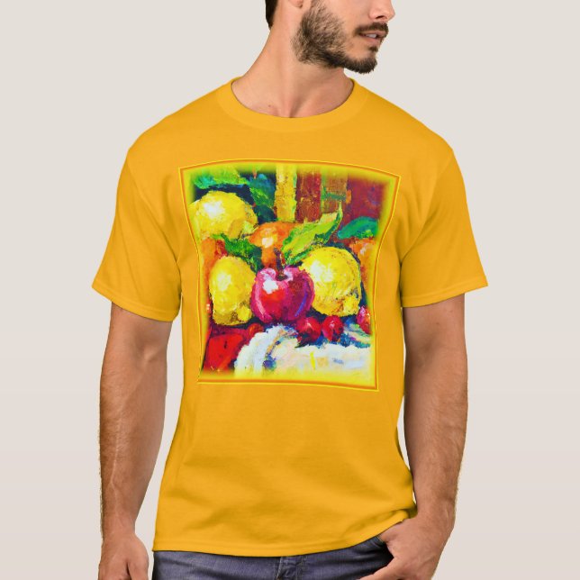 Piantering av tropiska frukter. Köp nu T Shirt (Framsida)