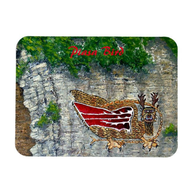 Piasa Bird Illinois Native American Legend Magnet (Horisontell)