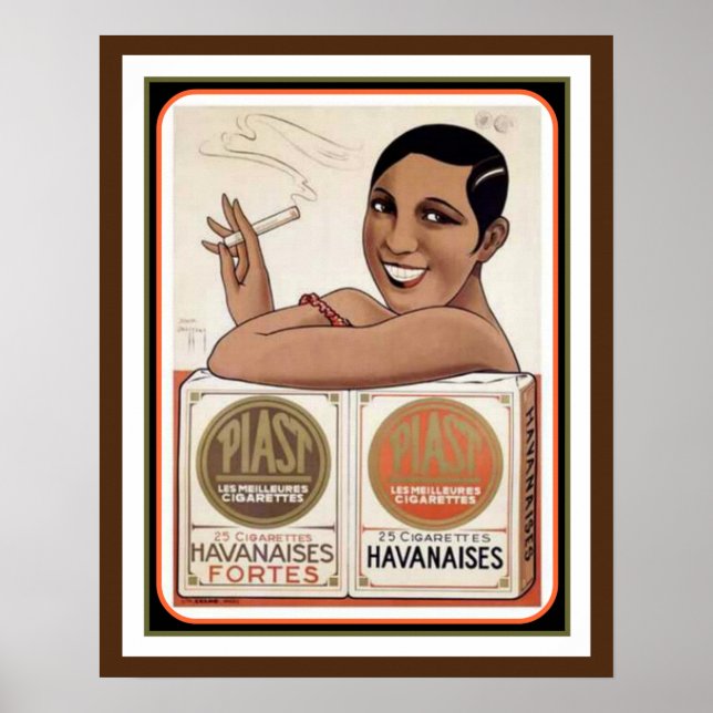 Piast Havanaises Vintage annons Poster 12 x 16 (Framsidan)