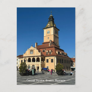 Piata Sfatului, Brasov, Rumänien Helg Vykort